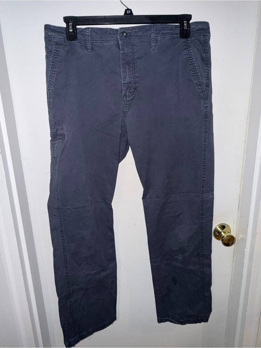 Weatherproof Men's Cargo Pants in Charcoal Gray straight 36x32